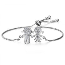 Load image into Gallery viewer, pulseras mujer 2019 Summer Latest DIY Popular Lucky Girls Kids Charms Zircon Copper Bracelet For Women kawaii jewelry