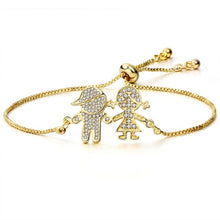 Load image into Gallery viewer, pulseras mujer 2019 Summer Latest DIY Popular Lucky Girls Kids Charms Zircon Copper Bracelet For Women kawaii jewelry